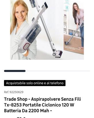 aspirapolvere senza filo ricaricabile 