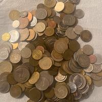 Lotto 1 kg fi monete mondiali vari paesi
