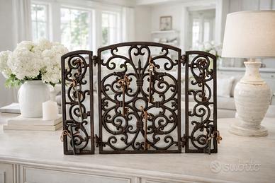 Trittico decorativo in ferro battuto