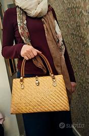 Borsa in midollino vintage 