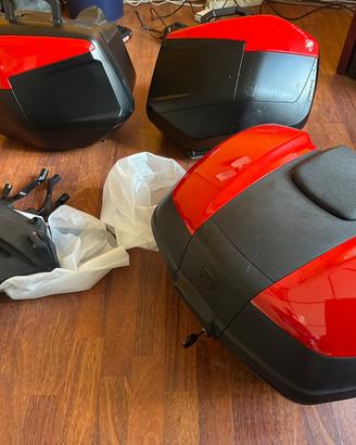 3 borse valige bauletti Ducati Multistrada