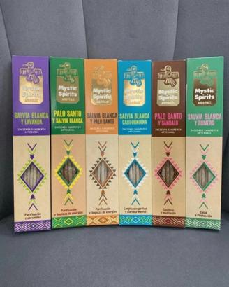 Set 6 Scatole Incenso Sahumerio Artigianale India