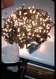 luci Natale 450 led 18 metri e + esterno interno