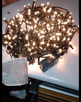 luci Natale 450 led 18 metri e + esterno interno