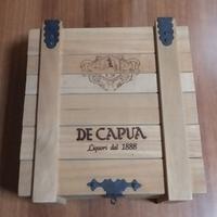 CASSETTA VUOTA LEGNO LIQUORI VINTAGE