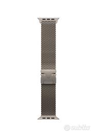 Bracciale Loop maglia milanese in titanio