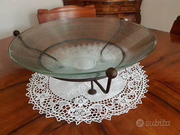 Centrotavola vetro e ferro battuto SCONTATISSIMO