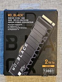 SSD WD_BLACK SN850X 2TB con dissipatore PC/PS5