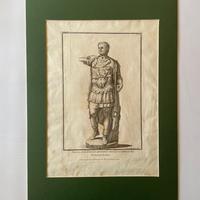 Antica ed originale incisione Romana del 1704