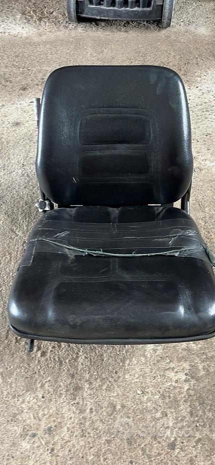 Poltrona Automobile Sedile Per Trattore Universale - Imbottito, Regolabile, In Acciaio E PVC Nero, 39x46x35 Cm Trattori Agricoli - Foto 9