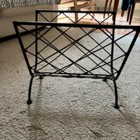 Porta riviste in ferro battuto