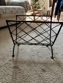 Porta riviste in ferro battuto