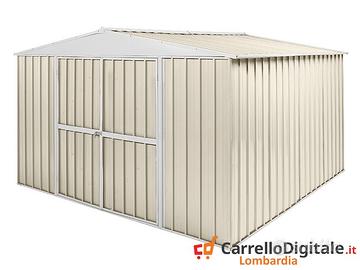 Box in Acciaio da giardino 360x345cm avorio