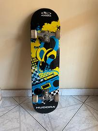 Skateboard Hudora Nero e Blu Giallo