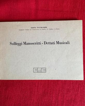 Poltronieri Solfeggi manoscritti e dettati