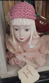 Bambola ceramica Capodimonte 