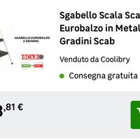 Scala due gradini marca Scab