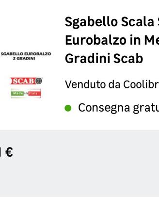 Scala due gradini marca Scab
