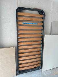 Rete singola 80x190cm doghe legno