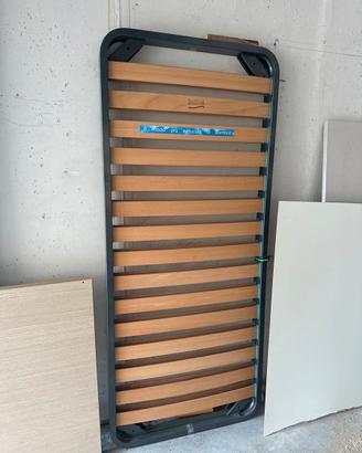 Rete singola 80x190cm doghe legno