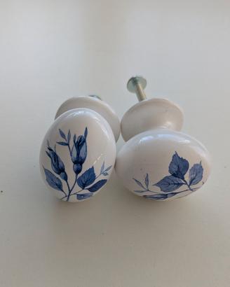 coppia pomelli in ceramica