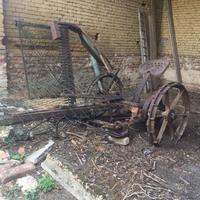 Falciatrice antica da traino