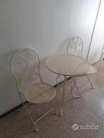 Set da giardino in ferro battuto