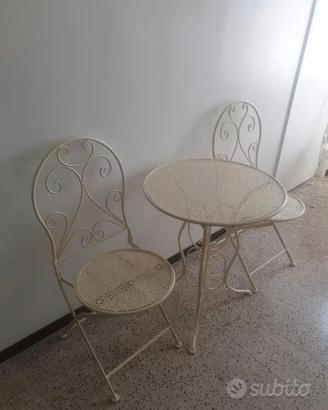 Set da giardino in ferro battuto