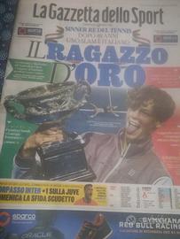 La Gazzetta dello Sport: Jannik Sinner 29/1/2024