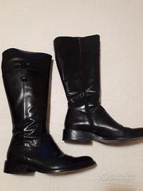 Stivali nero vera pelle numero 39