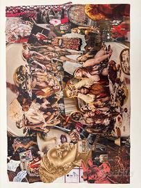 “Banchetto del Nuovo Mondo” - Collage fatto a mano