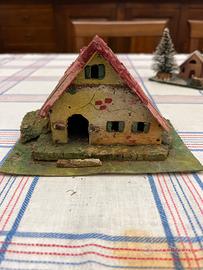 Casa fatta a mano per presepe anni 60/70