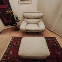 Poltrona Frau in pelle chiara-nuova