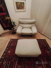 Poltrona Frau in pelle chiara-nuova