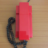 Telefono fisso rosso vintage anni 80/90