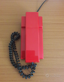 Telefono fisso rosso vintage anni 80/90