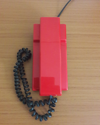 Telefono fisso rosso vintage anni 80/90