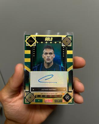 Carta autografata Lautaro Martínez Gold