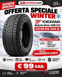 4 Pneumatici 225/60 R18 Yokohama Bluearth Winter V