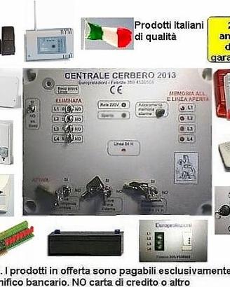 Kit allarme antifurto 4 zone cavo Europrotezioni