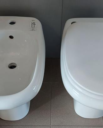 Set sanitari  wc bidet sedile  bianchi Ninfea Rak