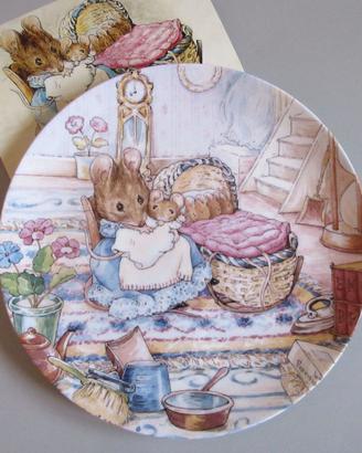 Piatto Topini Beatrix Potter. Porcellana Wedgwood.