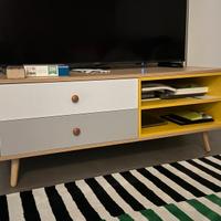 Mobile TV in Legno - Stile Scandinavo
