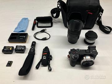 SONY a6700 + OBIETTIVI SONY + ACCESSORI + SD CARD