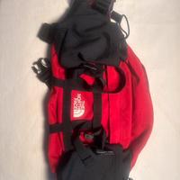 Marsupio North face rosso e nero 2 porta borracce