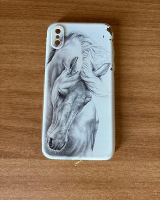 Cover iPhone X con cavallo