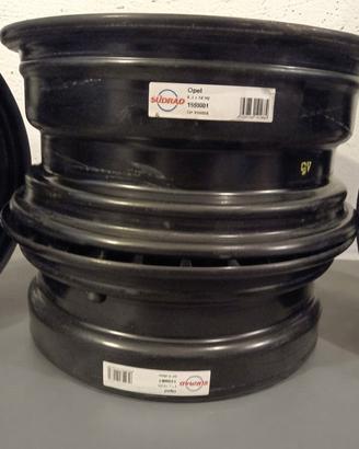  cerchi in ferro 15 "  4 fori   Opel compatibili