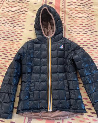 Piumino k-way bambina 6 anni reversibile