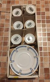 servizio 6 tazzine e 6 piattini Chateau Valmont 