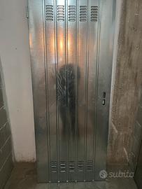 2 Porte cantina in metallo senza struttura